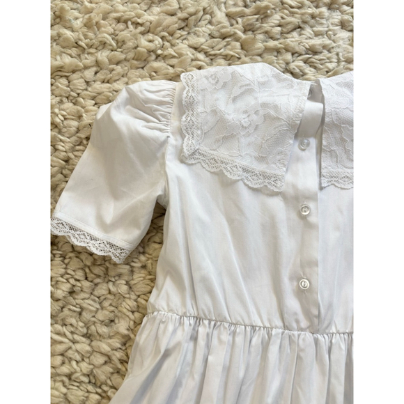 Girls The Designer Collection Dress Size Unknown White Lace Vintage - Picture 11 of 11